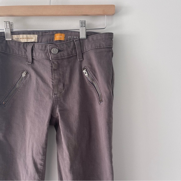 Anthropologie Pilcro and the Letterpress Grey Zipper Jeans Size 26 - Picture 3 of 9